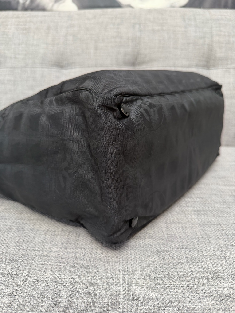 ✨CHANEL Black New Travel Line Tote Bag Authentic | Certificate of Authenticity - Picture 8 of 16
